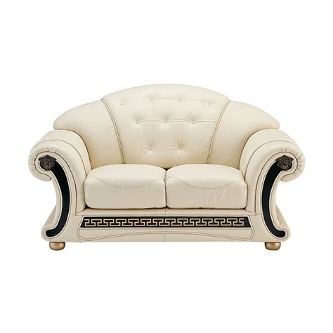 ESF Apolo Ivory Sofa + Loveseat + Chair versace 